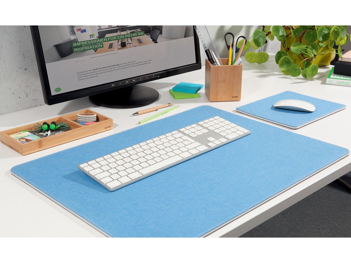 SIGEL Schreibunterlage Eyestyle SA202 blau/grau 60x45cm (4004360785542)