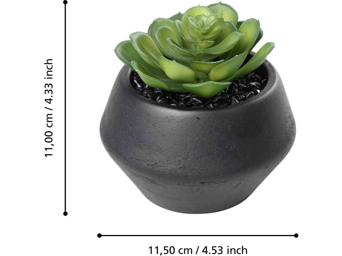EGLO Kunstpflanze 11cm 428492 grün, im Topf (9008606367917)