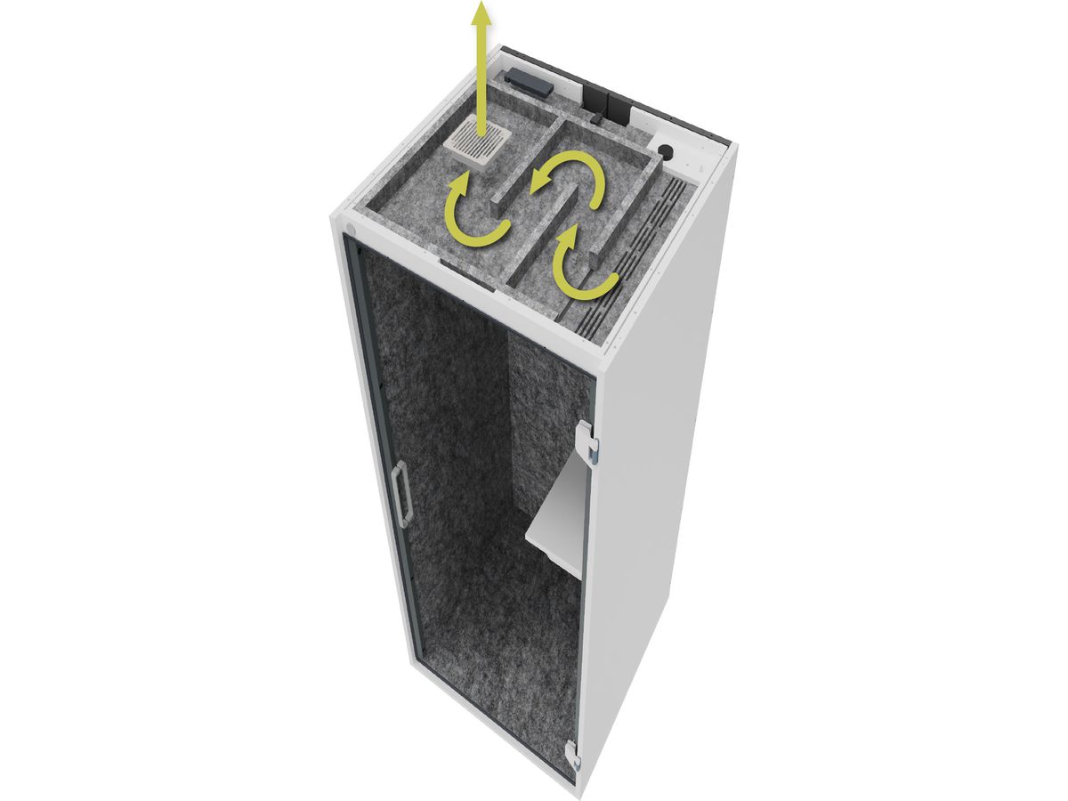 APOLLO MeetingBox Harmony VTBSS1/W/5/T bianco/grigio 103x100x217cm (4032062320952)