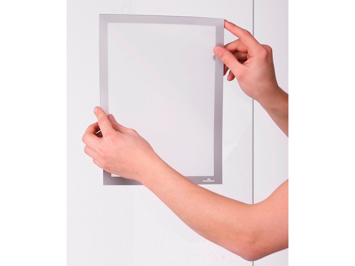 DURABLE Duraframe SUN A4 484123 aderente, nero 2 pezzi (4005546978475)