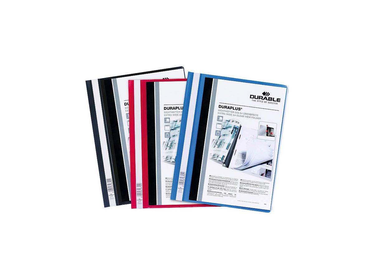 DURABLE Angebotshefter DURAPLUS 257900 für 100 Blatt A4 assortiert (4005546225586)