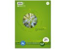 URSUS Collegeblock green A4 608570010 rigato, 70g, 80 fogli (9002244851975)