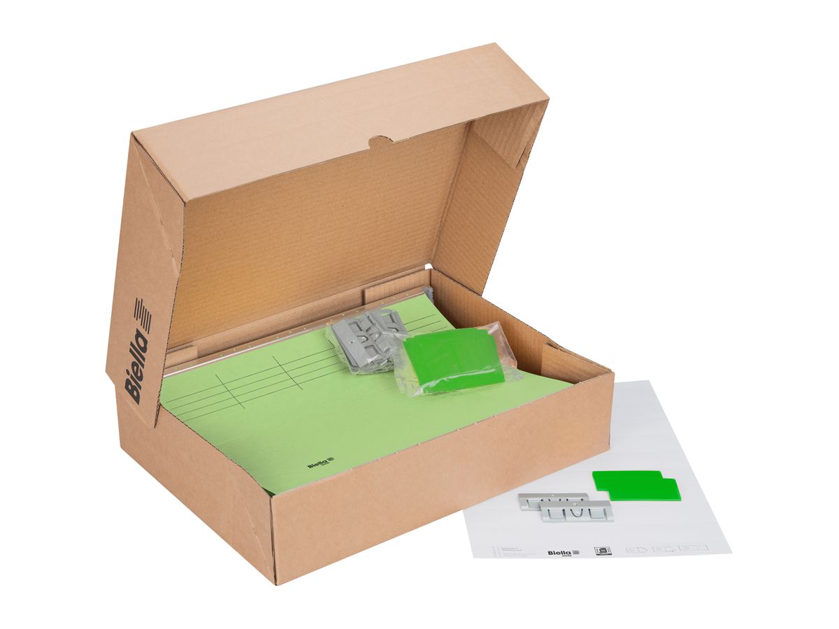 BIELLA Dossier suspendu Set A4 27125531U vert clair 32x25cm 25 pcs. (7611365250424)