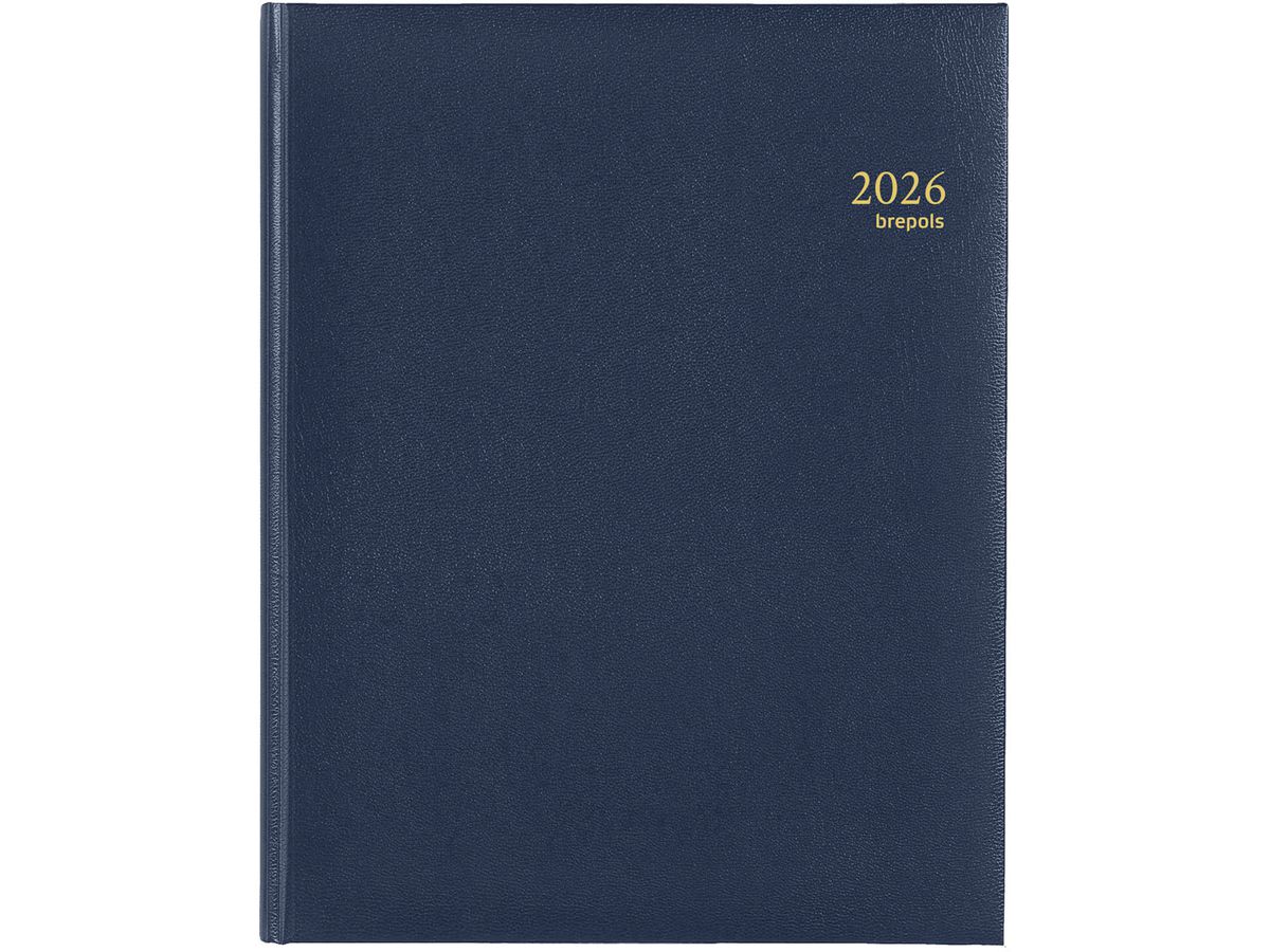 BREPOLS Agenda Concorde Lima Ku. 2026 0.240.1256 1S/2P blu 21x27cm (5412303005081)