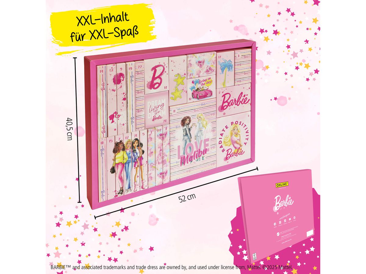 ONLINE Calendario dell'Avvento 2025 18057 Barbie (4014421180575)