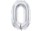 PARTYDECO Palloncino in foil no. 0 86cm FB1M-0-018 argento (5902230736009)