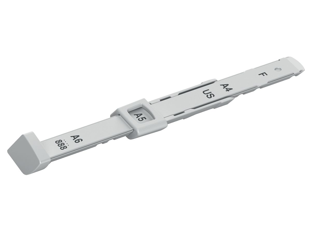 LEITZ Anschlagschiene grau 1729-00-85 für Locher (4002432118489)