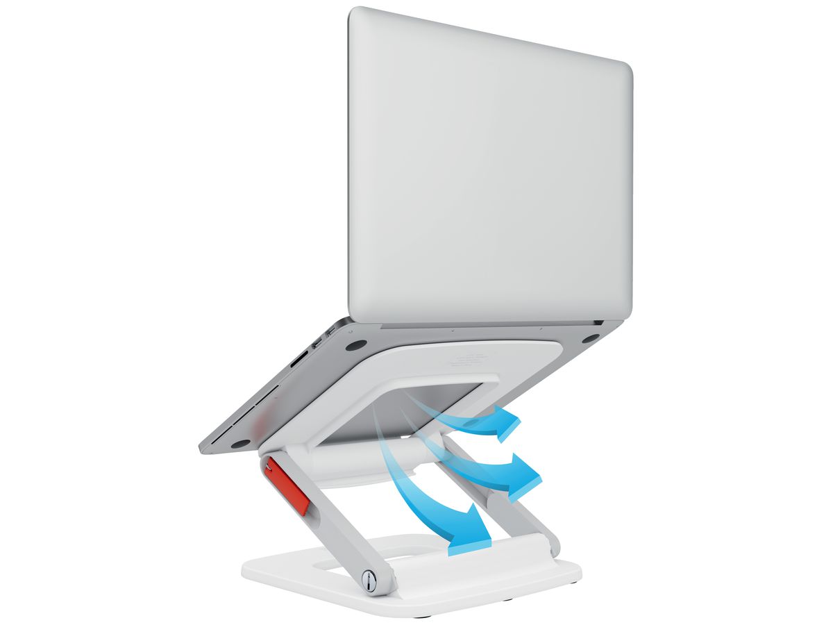LEITZ Laptopständer Ergo 13-15zoll 6424-00-01 weiss Multi-Winkel (4002432132607)