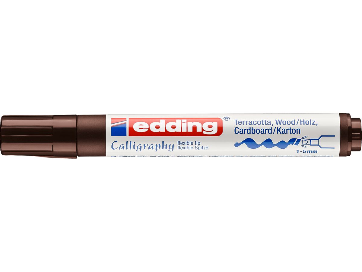 EDDING Permanent Marker 1455 1-5mm 1455-18 dunkelbraun (4004764927166)