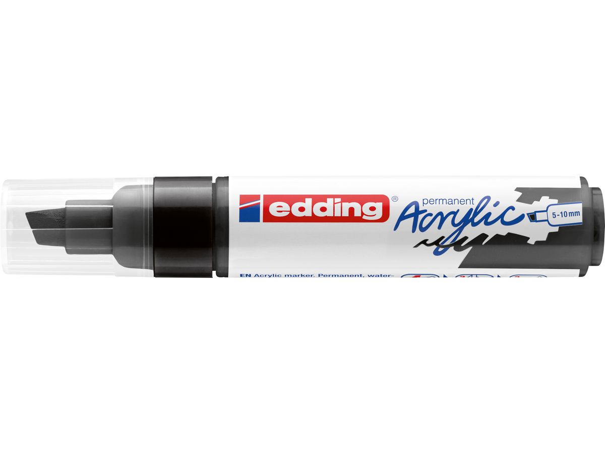 EDDING Acrylmarker 5000 5-10mm 5000-901 tiefschwarz sdm (4057305025814)