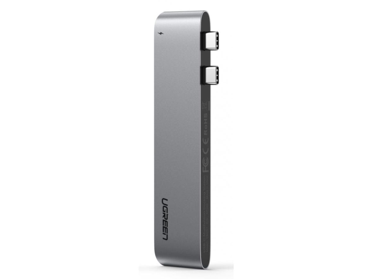 UGREEN USB-C 5in2 Hub, Grey 60559 HDMI,3xUSB-A,USB-C MB Pro/Air (6957303865598)