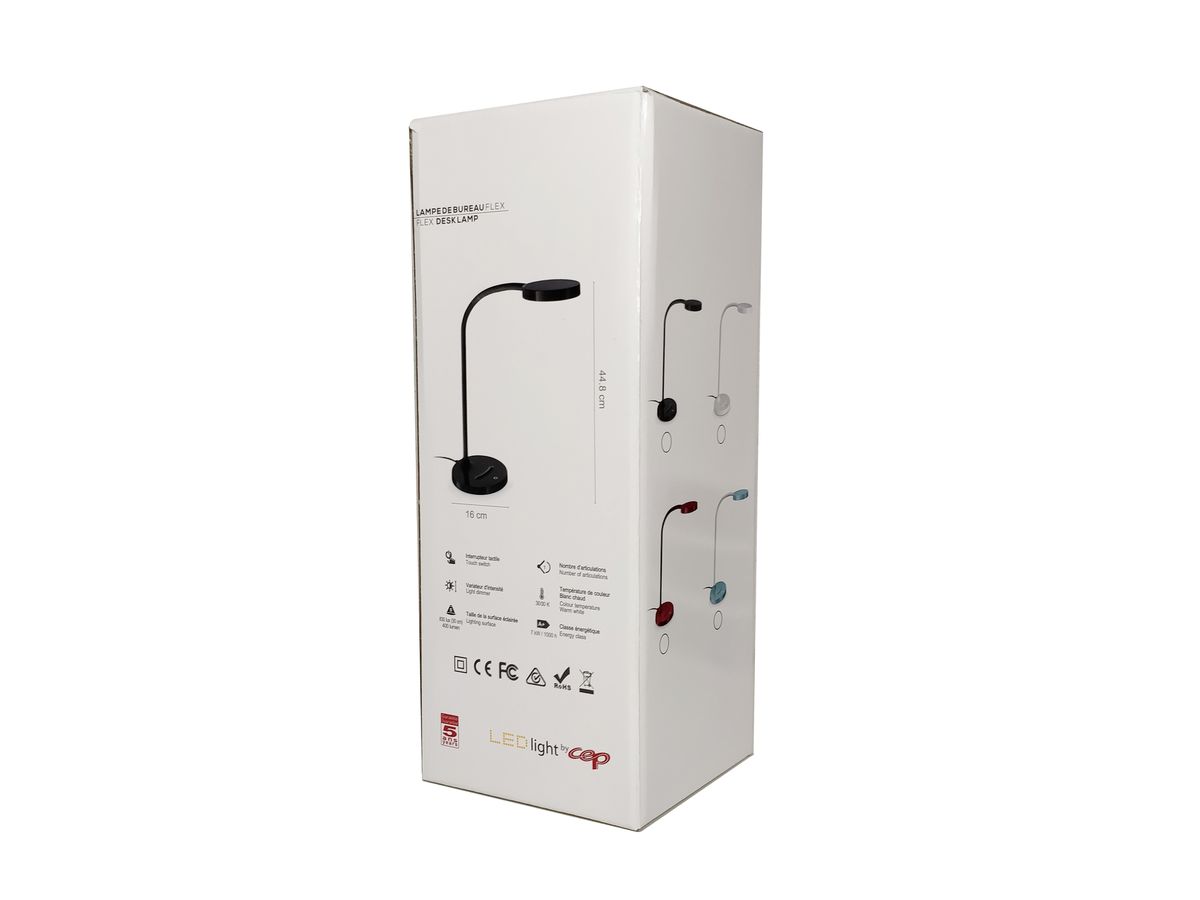 CEP Tischleuchte FLEX CLED-0290Sil Eiche, dimmbar 7W (3462159017013)