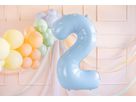 PARTYDECO Ballon en plastique no. 2 72cm FB230P2001J bleu clair (5904555034624)