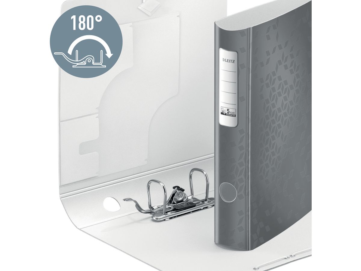 LEITZ Classeur WOW Active 180° 6.5cm 1107-00-26 rouge A4 (4002432135028)