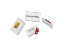 DURABLE Namensschild mit Magnet 811619 transp., PVC, 40x75mm 25 Stk. (4005546810904)
