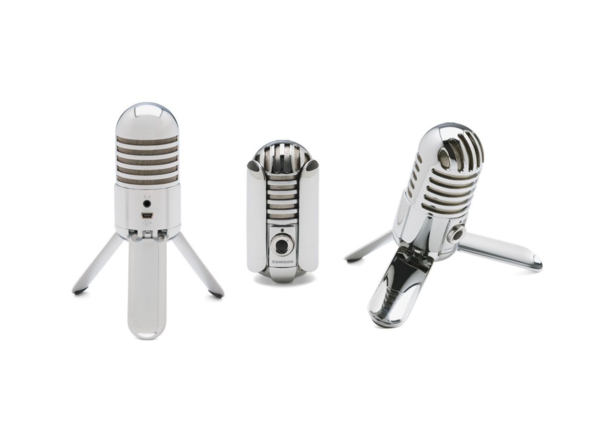 SAMSON Meteor USB Microphone chrome SAMTR Studio Condenser Micro (0809164012733)