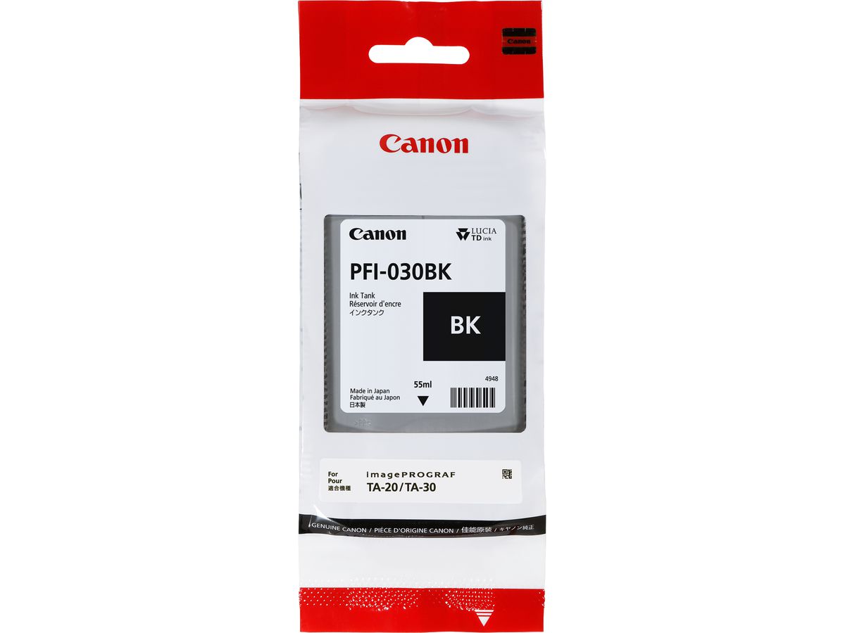 CANON Cart. d'inchiostro nero PFI030BK iPF TX-20 55ml (4549292132922)