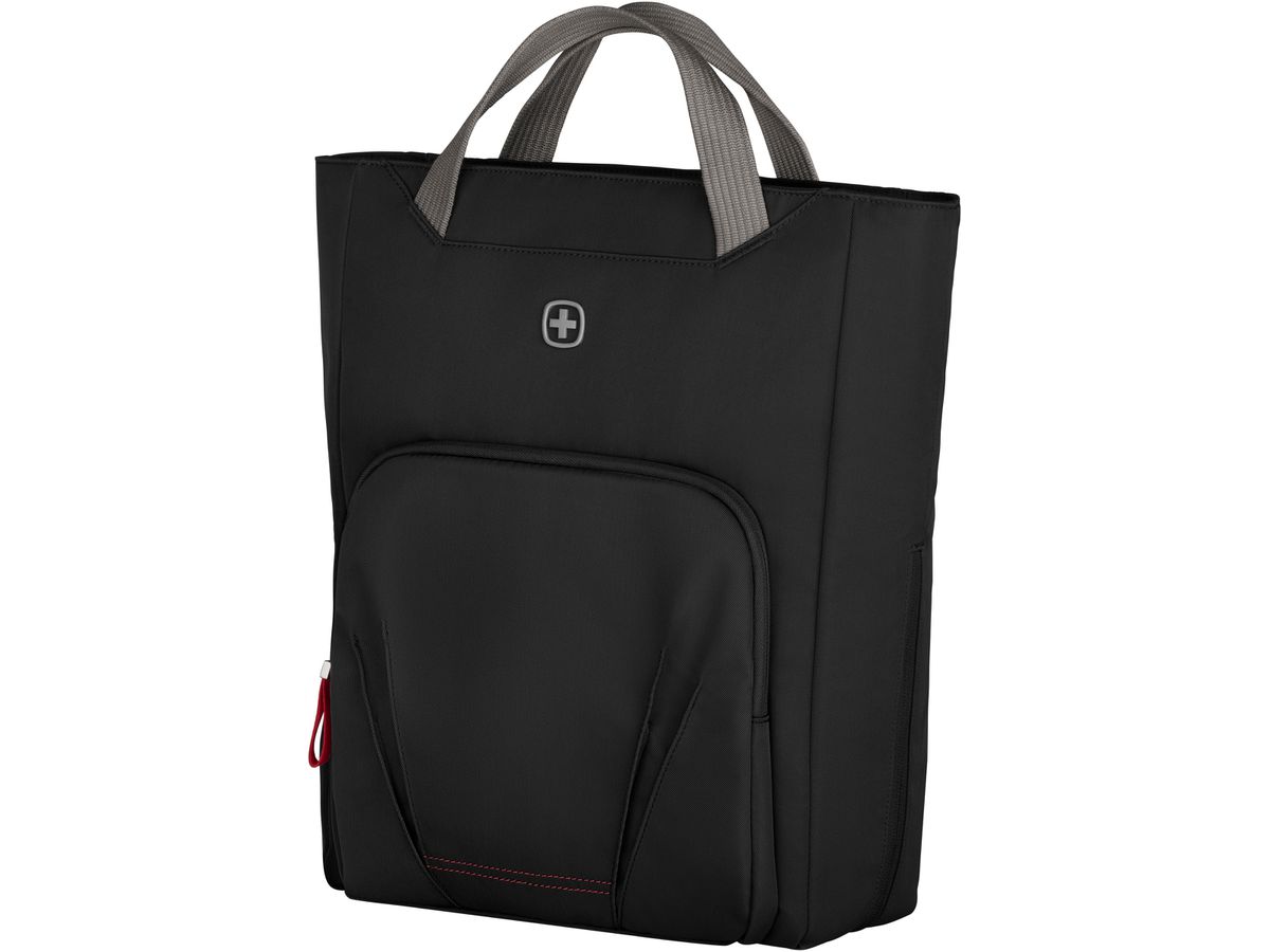 WENGER Motion Vertical Tote 15.6 Inch 612541 Laptop Tote Chic Black (7613329177921)