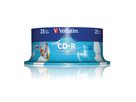 VERBATIM CD-R Spindle 80MIN/700MB 43439 52x fullprint m.L. 25 Pcs (0023942434399)