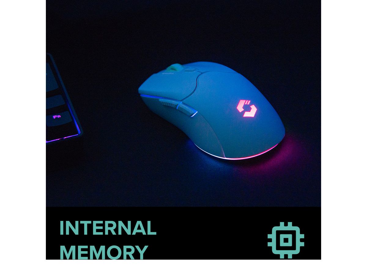 SPEEDLINK VELOX Recharg.RGB Gam.Mouse SL-680102-WT Wireless, White (4027301743166)