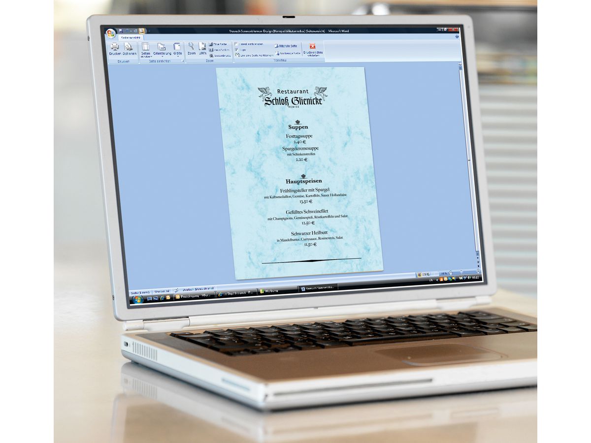 SIGEL Design-Papier A4 DP261 90g, Marmor 100 Blatt (4004360937910)