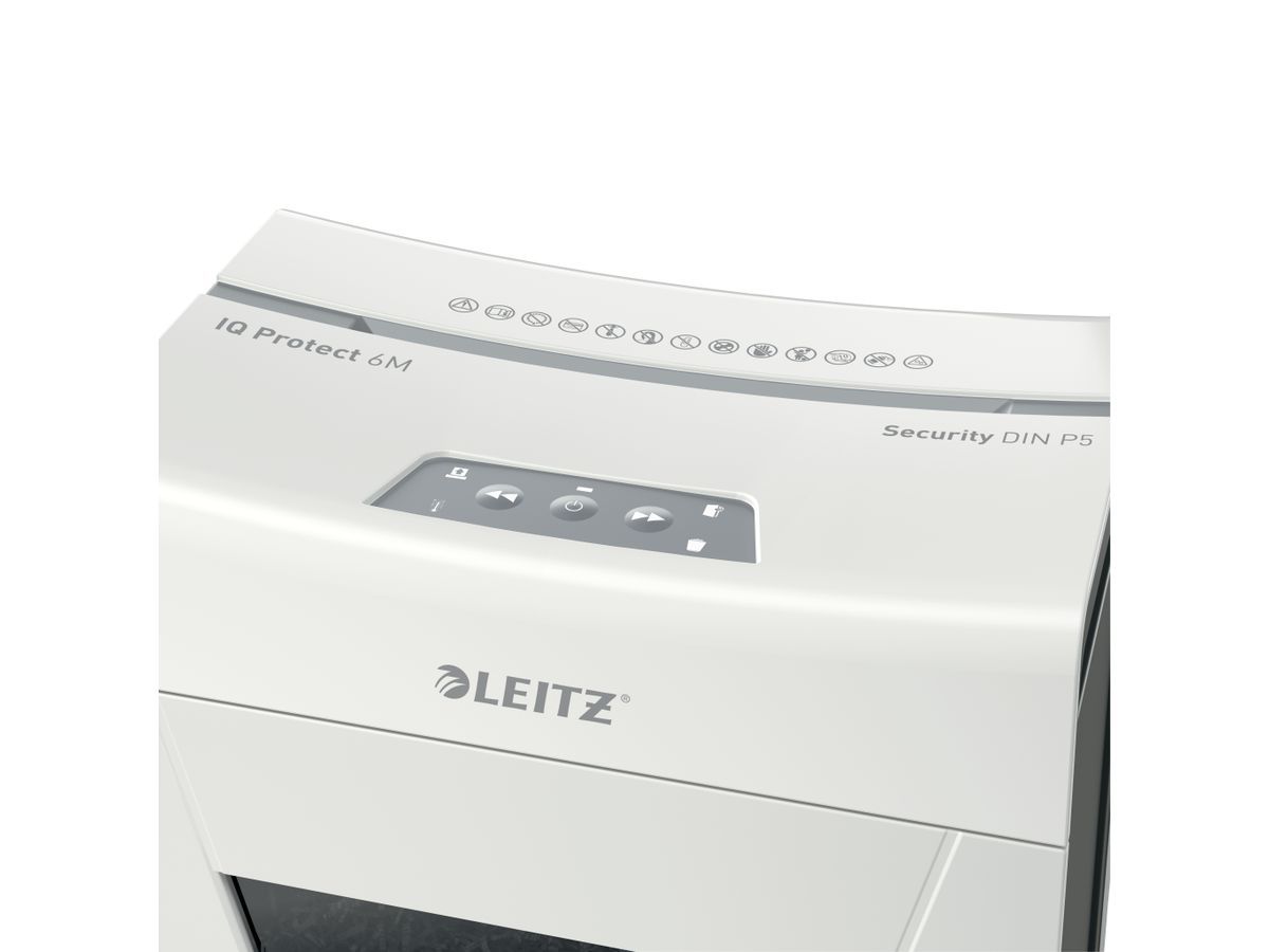 LEITZ Aktenvernichter IQ Protect 8095-20-00 6M, P-5, 18lt (4002432127207)