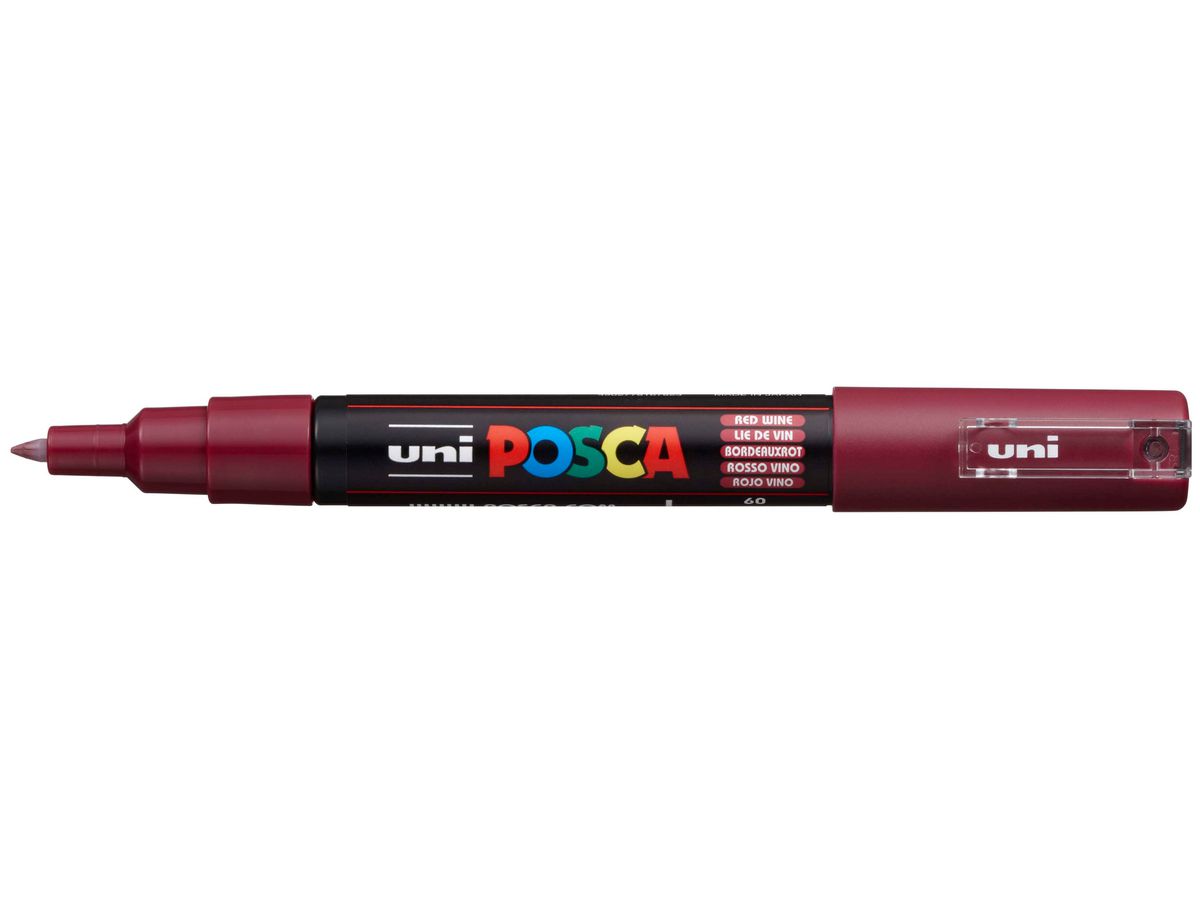 POSCA Marker 7mm PC1M RED WIN bordeaux (4902778167823)