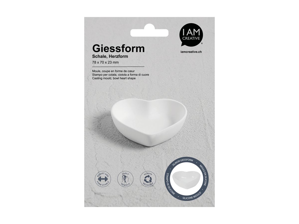 I AM CREATIVE Stampo in silicone 1704.13 Ciotola a forma di cuore (7611983223305)
