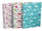 OXFORD Spiralbuch ForMe Floral B5 400094955 kariert 5x5mm, 90g 60 Blatt (3020120113395)