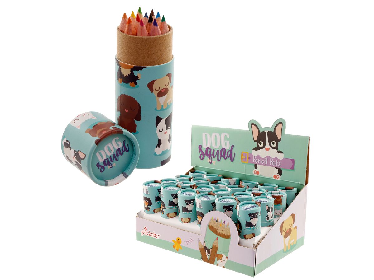 ROOST Mini Farbstifte in Dose Hund PCASE32 9.5x3.5x3.5cm (5055071746000)