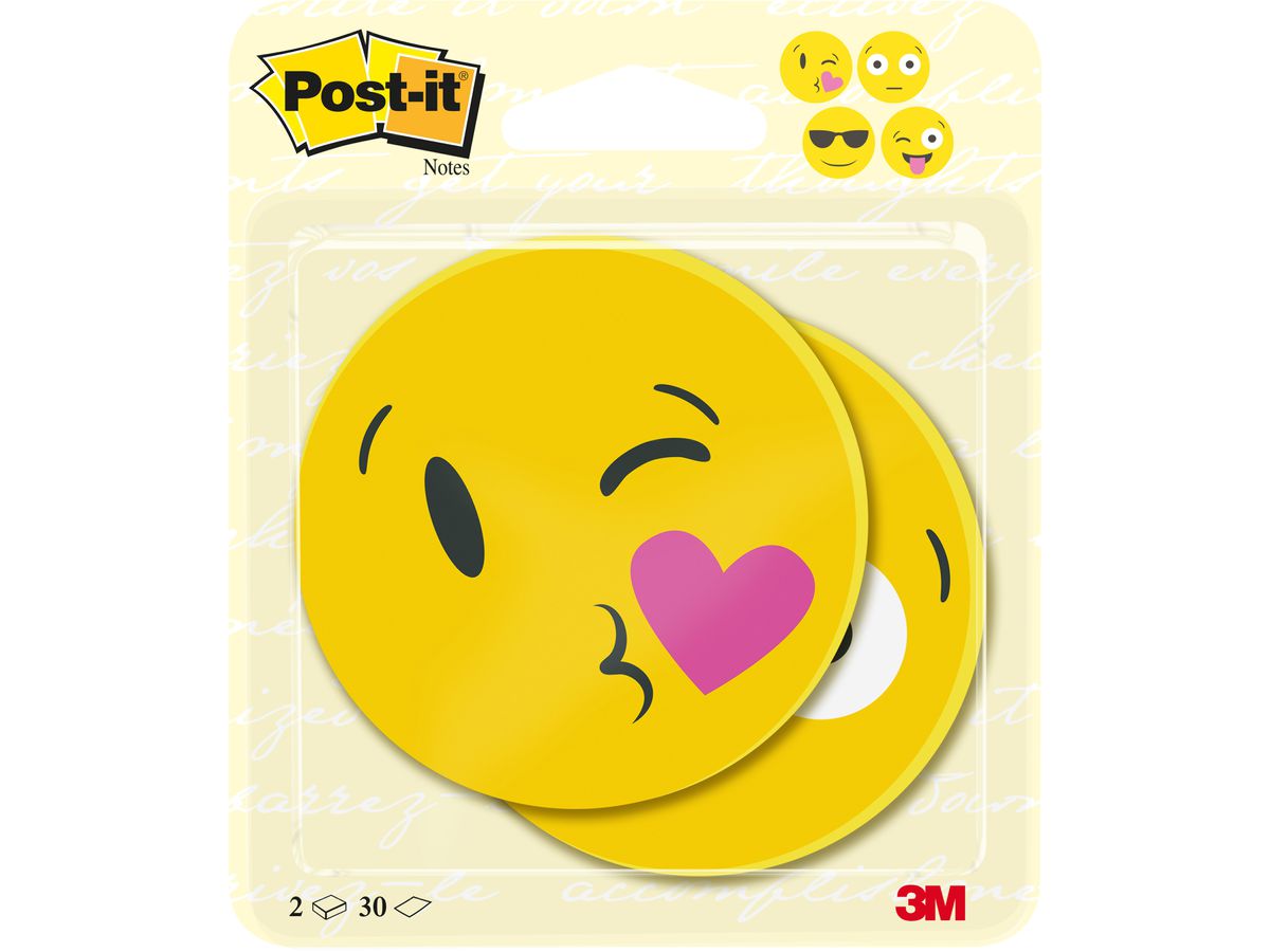 POST-IT Notes Gesicht 70x70mm BC-2030-EMO-EU gelb 2x30 Blatt (4054596856394)
