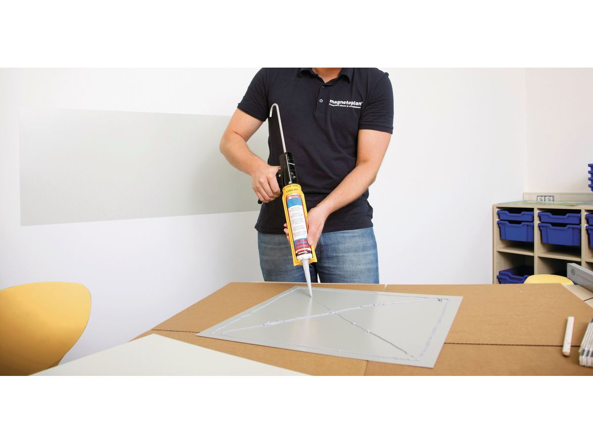 MAGNETOPLAN Magnetic Wall Set 500x500mm 16103 white, 20 boards (4013695010519)