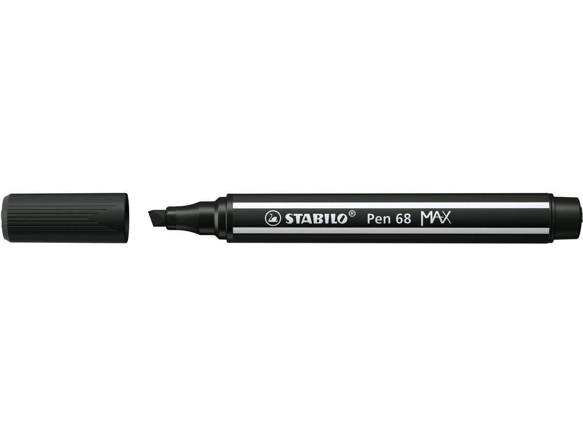 STABILO Fasermaler Pen 68 MAX 2+5mm 768/46 schwarz (4006381569750)