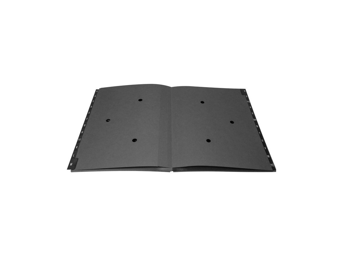 BIELLA Classeur à compartiments A4 32342400U noir, A-Z (7611365342303)