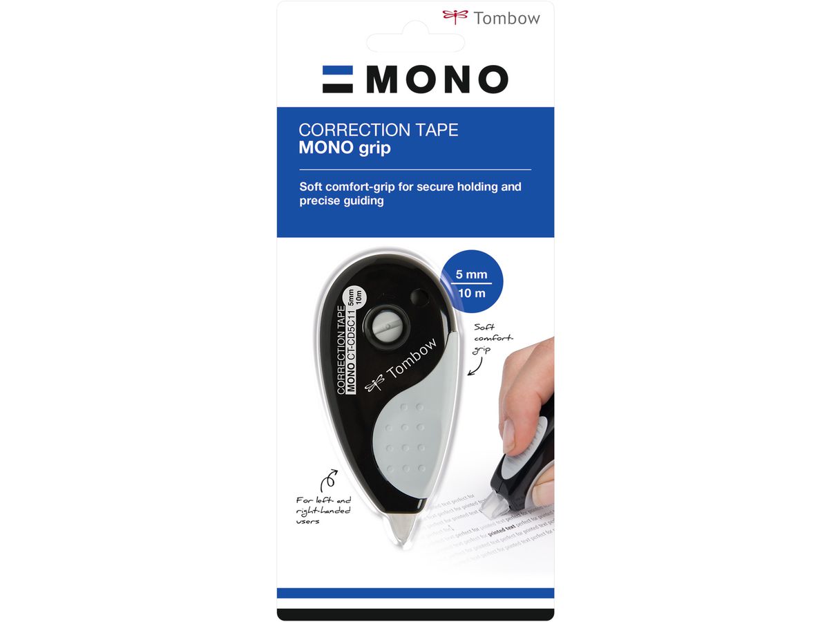 TOMBOW Korreturroller Mono CT-CD5C11 5mmx10m schwarz/grau (4003198405400)