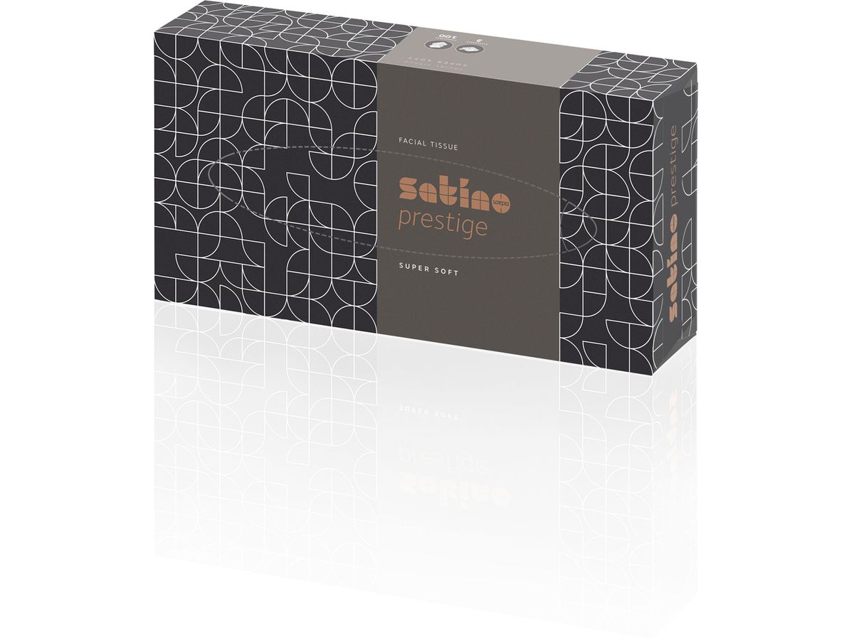 SATINO Kosmetiktücher 600939 Prestige, 100 Tücher (4000735323333)