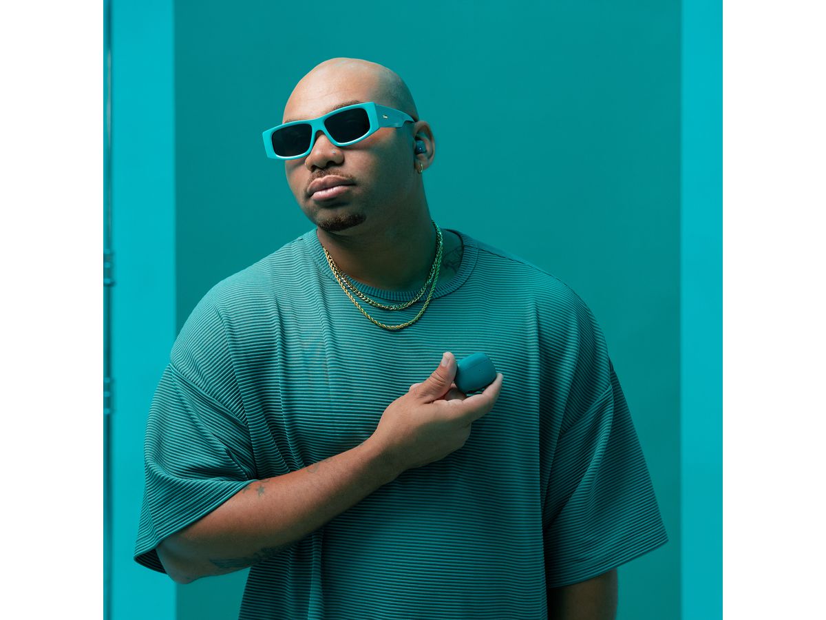 JLAB Go Pop ANC Earbuds IEUEBGOANCRTEL124 True Wireless, Teal (0810119072375)