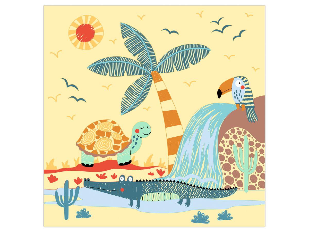 URSUS Images magiques à gratter 24560002F Safari, 21x21cm (4008525256915)