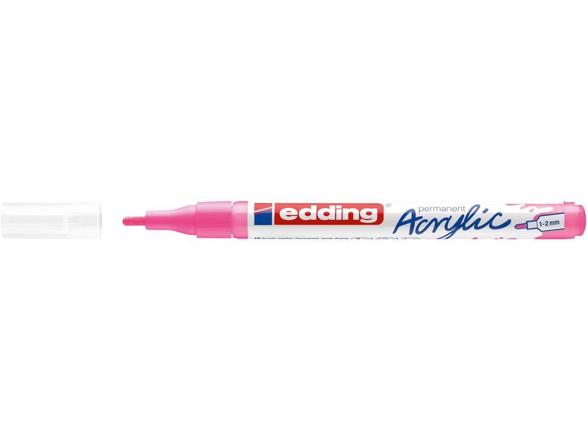 EDDING Acrylmarker 5300 1-2mm 5300-069 fluorescent pink (4057305027979)