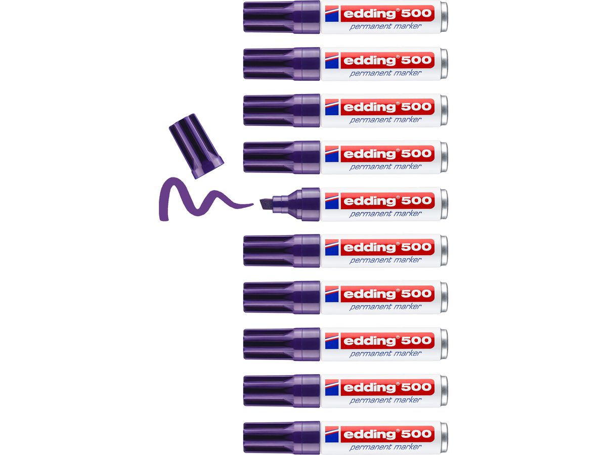EDDING Permanent Marker 500 2-7mm 500-8 violett (4004764373703)