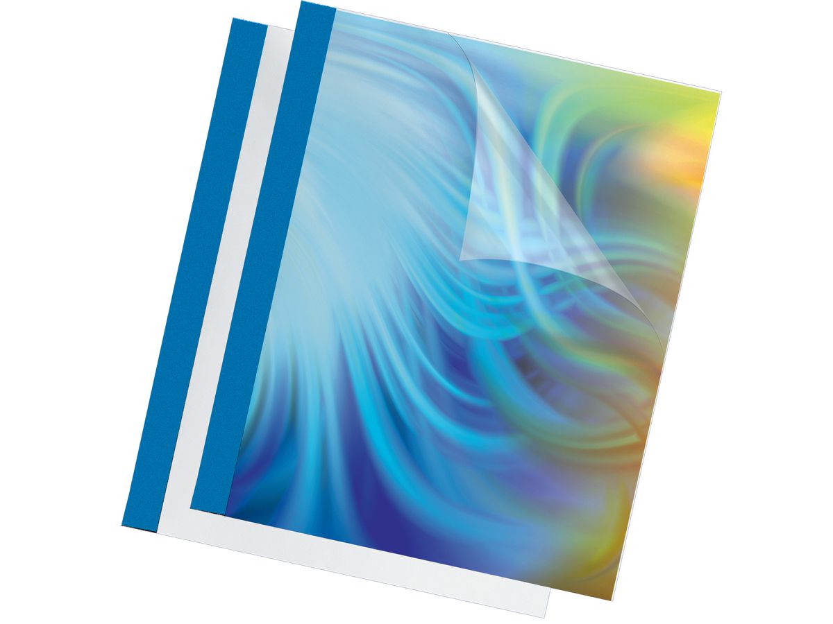 FELLOWES Thermobinderücken 200g 3mm 53176 blau 100 Stück (0077511531767)