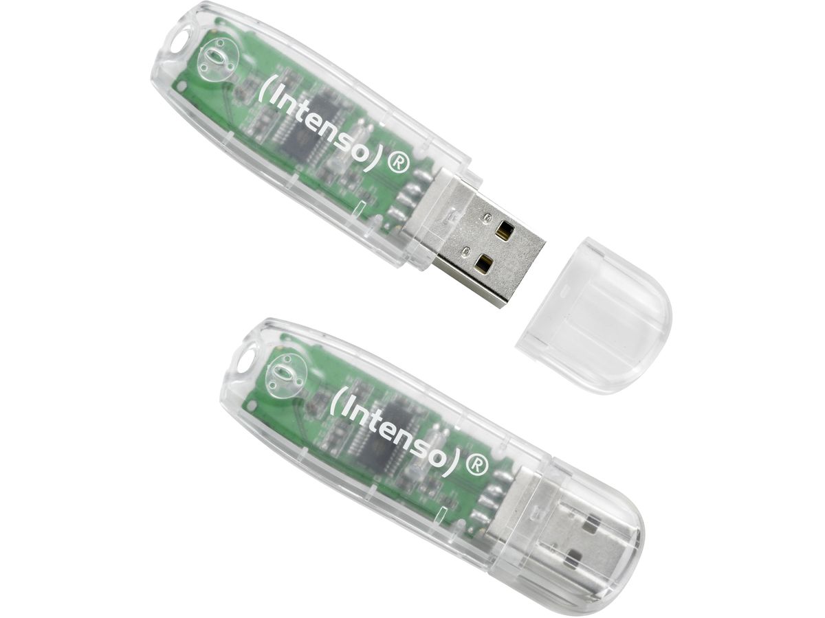 INTENSO USB-Stick Rainbow Line 32GB 3502480 USB 2.0 transparent (4034303015245)