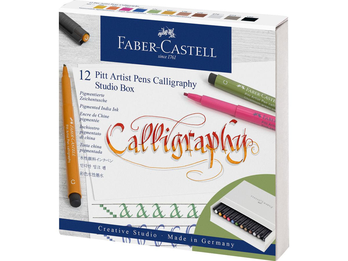 FABER-CASTELL Artist Pen Ink Pen 167512 assorted 12 pezzi (4005401675129)