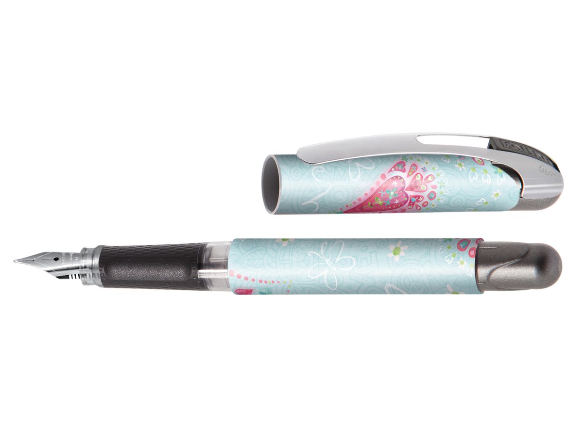 ONLINE Füllhalter College II 0.5mm 12442/3D Be Happy blau (4014421124425)