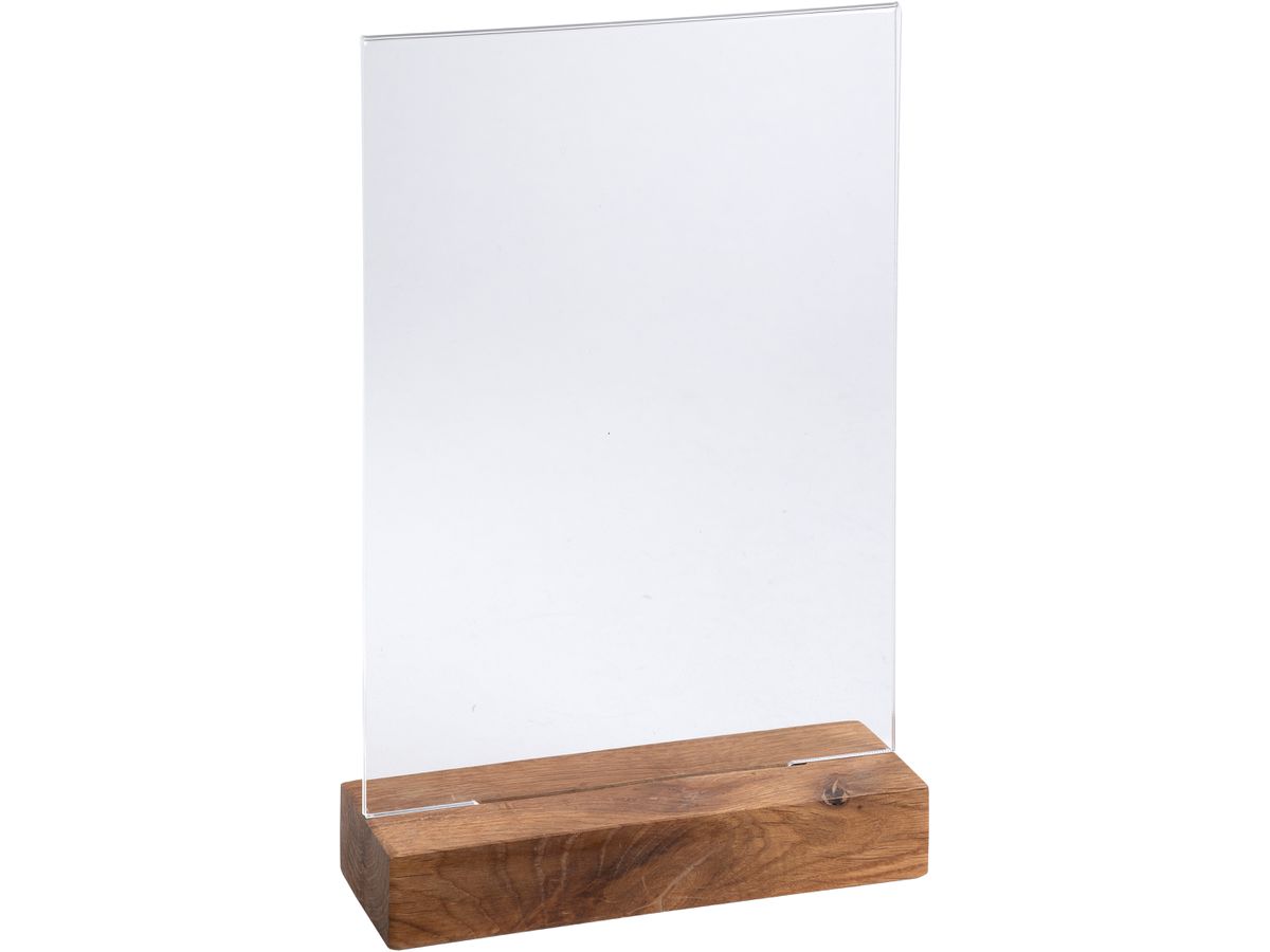 EXACOMPTA Présentoir de table A5 85258D transparent, bois haut (9002493109391)