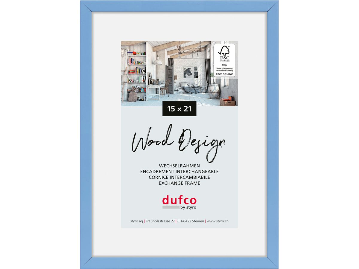 DUFCO Cadre photo Hay 15x21cm 1610.81062 bleu clair (7612176094504)