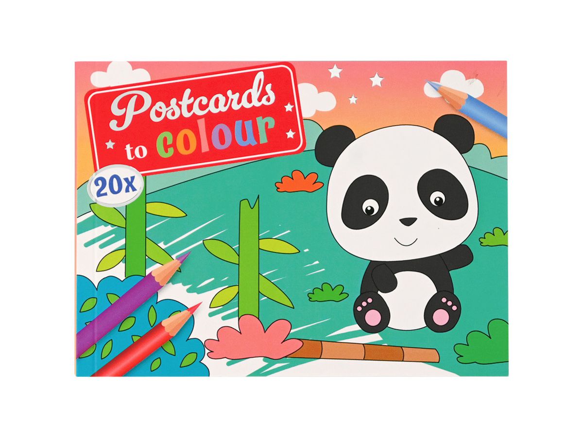 ROOST Libro da colorare cartoline B19486 per bambini 3 pezzi assortiti (8711851194863)