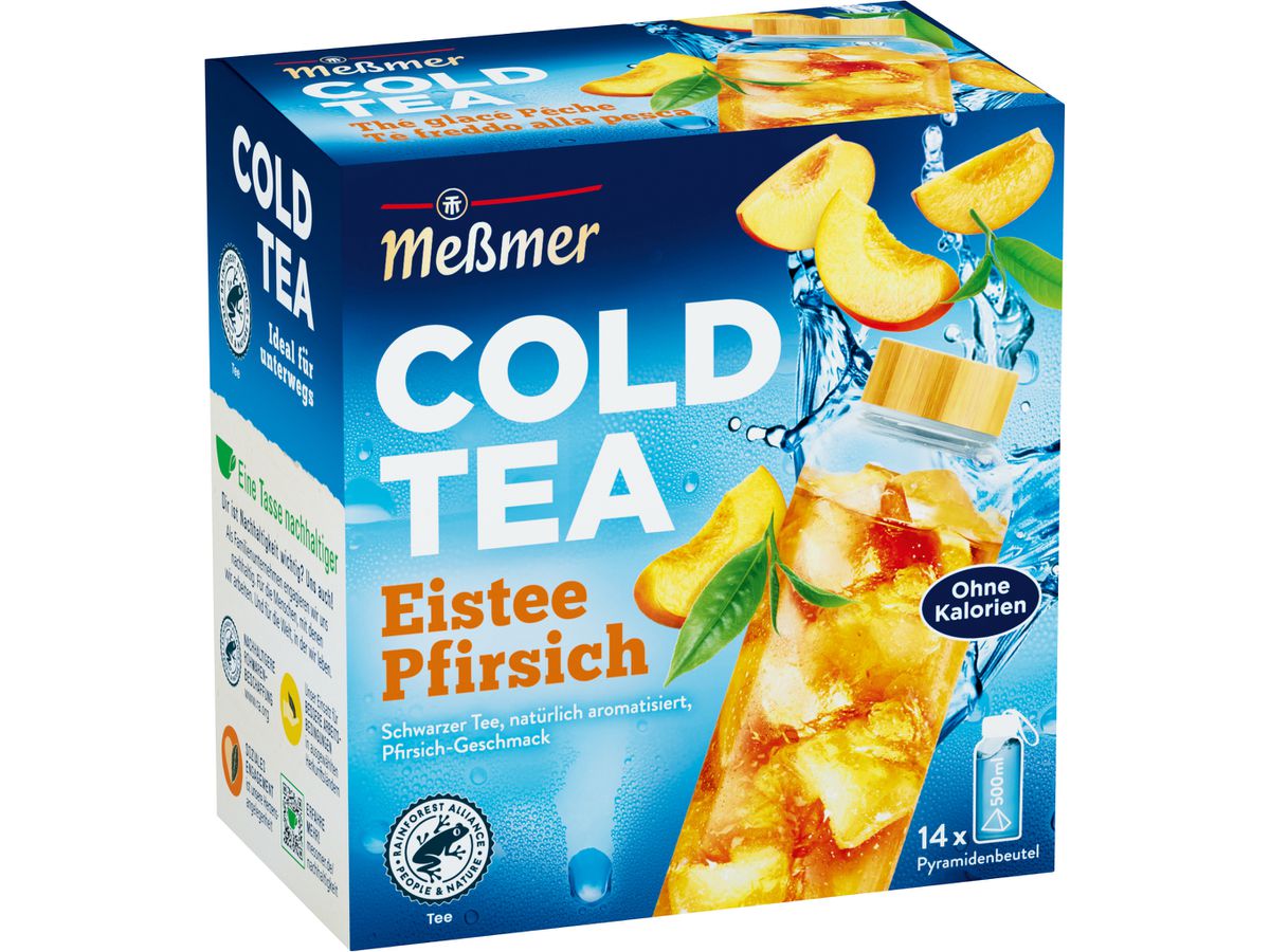 MESSMER Cold Tea Ice Tea Pfirsich 10713400 Beutel 2.75g, 14 Stk. (4002221045088)