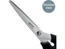 LEITZ Edelstahl Schere 18.5cm 5424-00-95 schwarz (4002432138258)