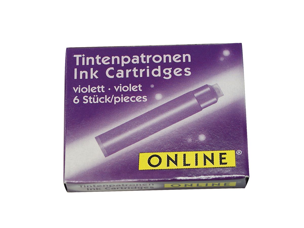 ONLINE Tintenpatronen Standard 17227/12 Violett 6 Stück (4014421172235)